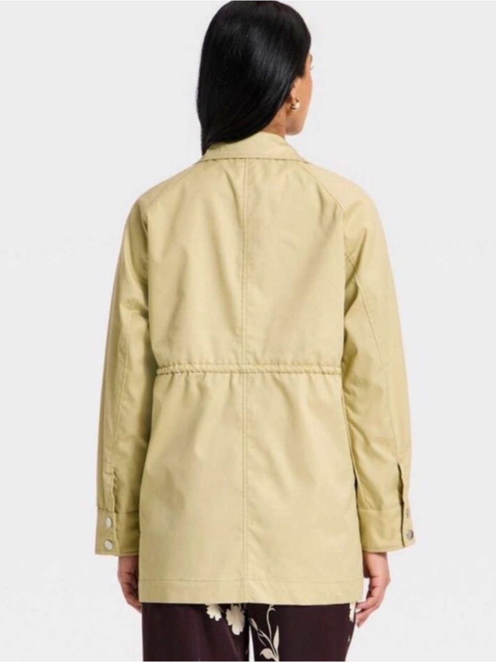 a new day tan  Cinch-Waist Utility Jacket Medium NWOT - Picture 2 of 8